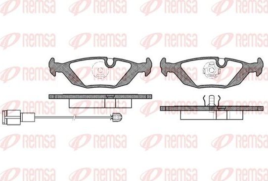 Тормозные колодки Remsa. Артикул 0155.02