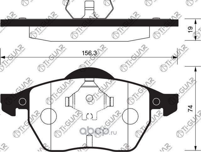 Тормозные колодки (TI-Guar). Артикул TG0300