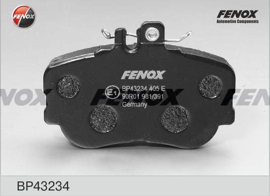 Тормозные колодки Fenox. Артикул BP43234