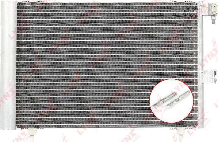 Радиатор кондиционера (конденсатор) LYNXauto. Артикул RC-0181