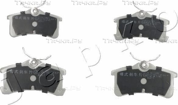 Тормозные колодки Japko задние для Toyota Corolla E110 1999-2002. Артикул 51219