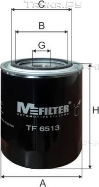 Масляный фильтр MFilter для Citroen Jumper I 2002-2006. Артикул TF 6513
