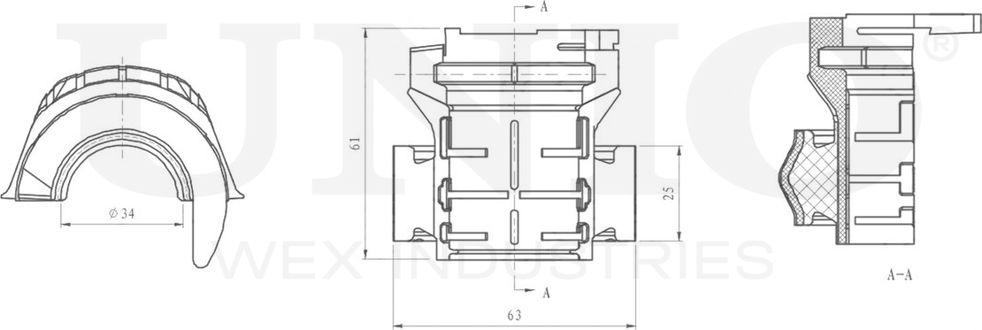 Втулка стабилизатора (Unio). Артикул RMP-10018