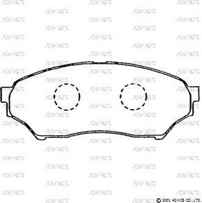 Тормозные колодки Advics. Артикул SN296
