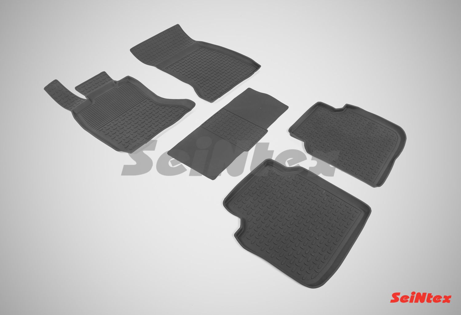 Коврики резиновые Seintex с высоким бортиком для салона BMW 7-серия F02 2012-2015. Артикул 86638