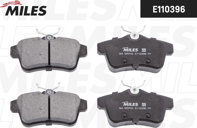 Тормозные колодки Miles (Semi-Metallic). Артикул E110396