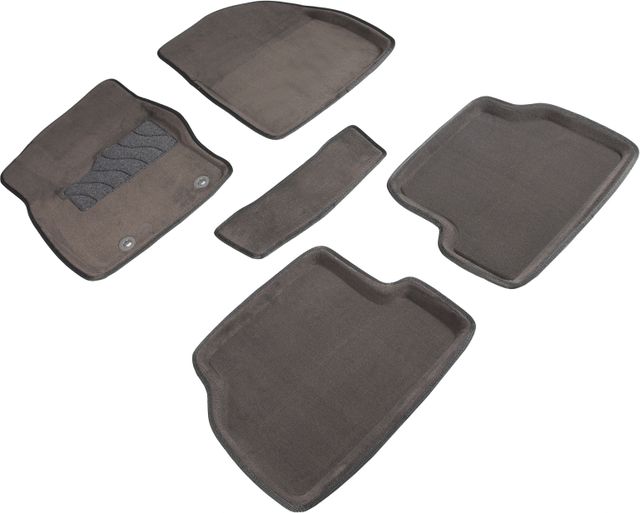 Коврики Seintex 3D ворсовые для салона Ford Focus II 2005-2011 СЕРЫЕ. Артикул 71716