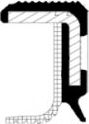 Сальник коленвала Corteco (PTFE (Polytetrafluorethylen)) для Citroen CX II 1987-1992. Артикул 20026532B