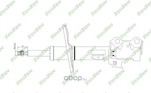 АМОРТИЗАТОР TOYOTA AURIS (E15) 2006/10- F / R (Sensen). Артикул 42140630