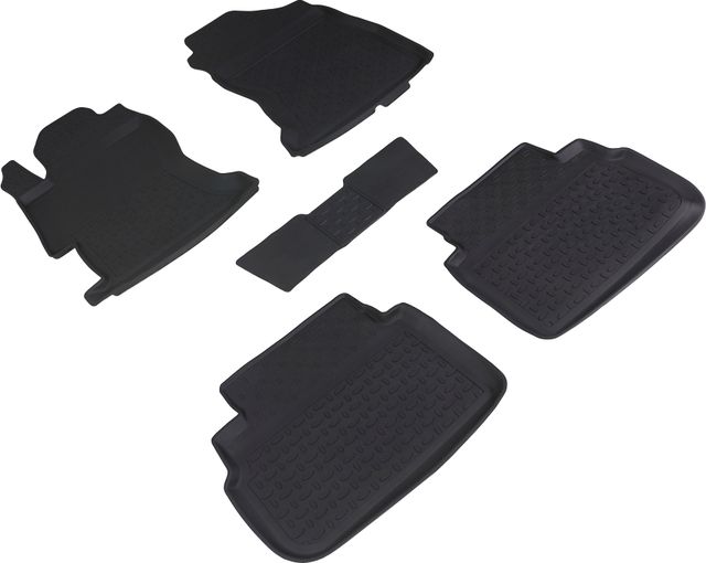 Коврики резиновые Seintex с высоким бортиком для салона Subaru XV II 2017-2026. Артикул 91026