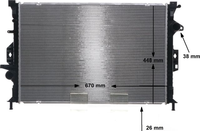 Радиатор охлаждения двигателя Mahle Behr для Ford Kuga II 2013-2019. Артикул CR 814 000S