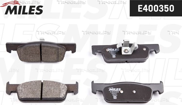 Тормозные колодки Miles (Low-Metallic) передние для Renault Twingo III 2014-2026. Артикул E400350
