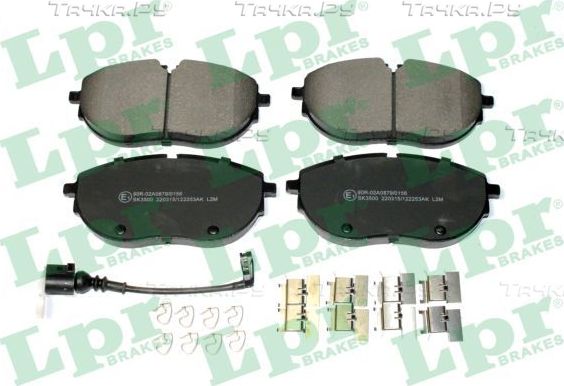 Тормозные колодки LPR. Артикул 05P2253AK