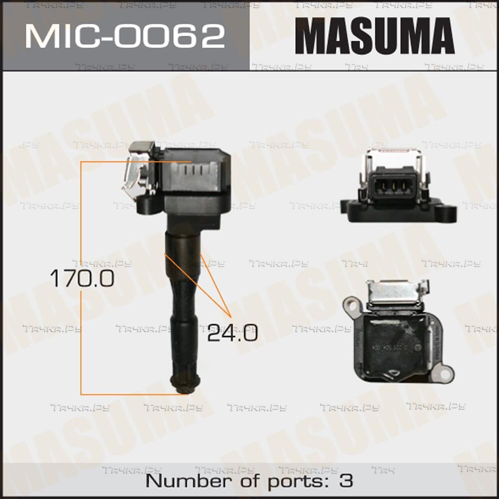 Катушка зажигания Masuma для BMW 5 IV (E39) 1995-2004. Артикул MIC-0062