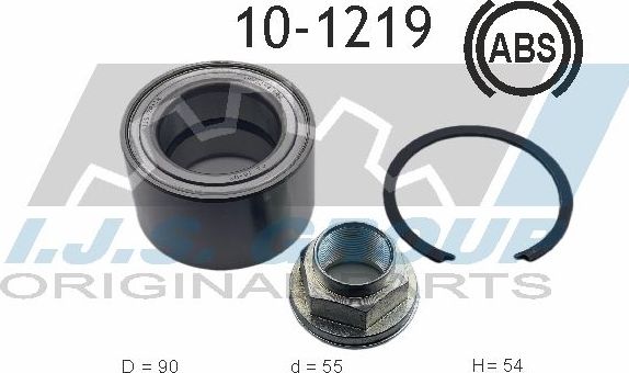 Ступичный подшипник (комплект) IJS Group. Артикул 10-1219