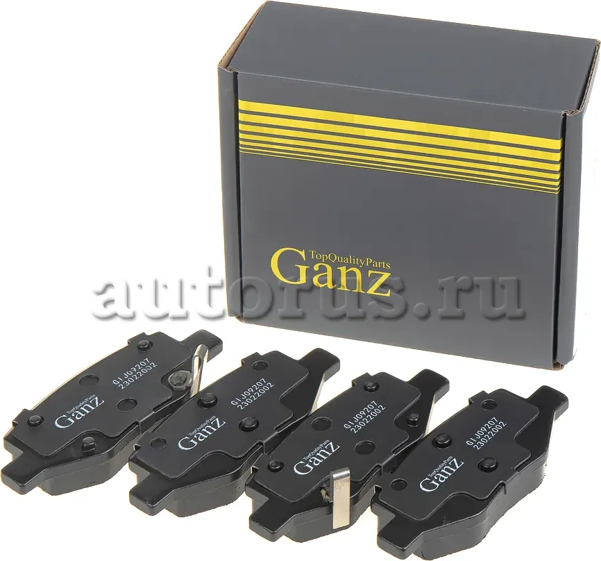 Колодки задние (Ganz). Артикул GIJ09207