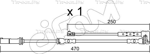 Датчик износа тормозных колодок  Metelli передний для MINI Hatch III (F55/F56) 2020-2026. Артикул SU.338