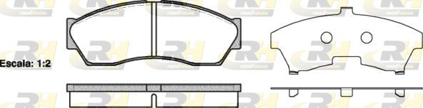 Тормозные колодки RoadHouse передние для TATA Indica I 1998-2008. Артикул 21253.00