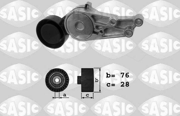 Натяжной ролик (натяжитель) приводного клинового зубчатого ремня Sasic. Артикул 1626045