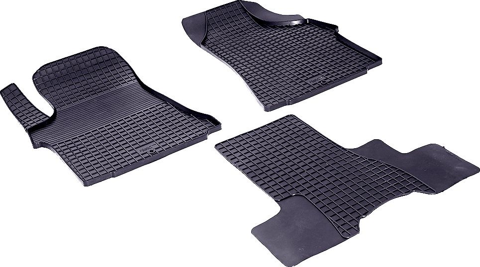 Коврики резиновые Seintex с узором сетка для салона Hyundai Grand Starex H1 2007-2026. Артикул 84811