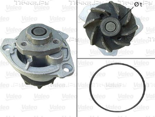 Помпа (водяной насос) Valeo для Volkswagen Golf V 2005-2008. Артикул 506798