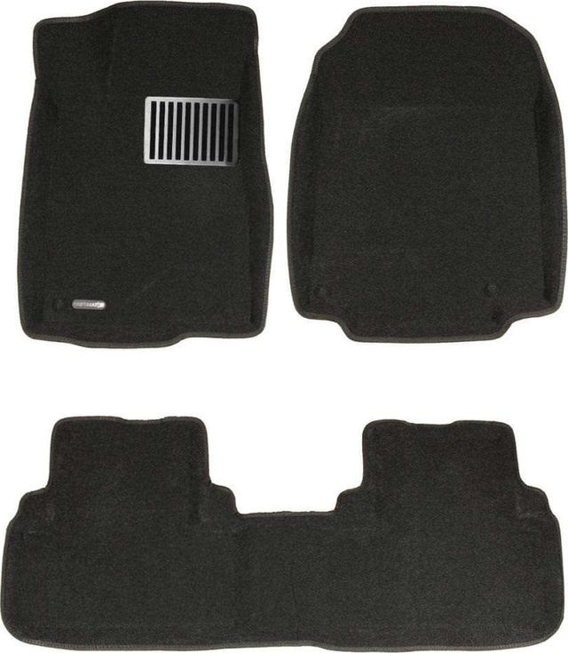 Коврики текстильные Euromat 3D Lux для салона Honda CR-V IV 2013-2026. ЧЕРНЫЕ. Артикул EM3D-002611