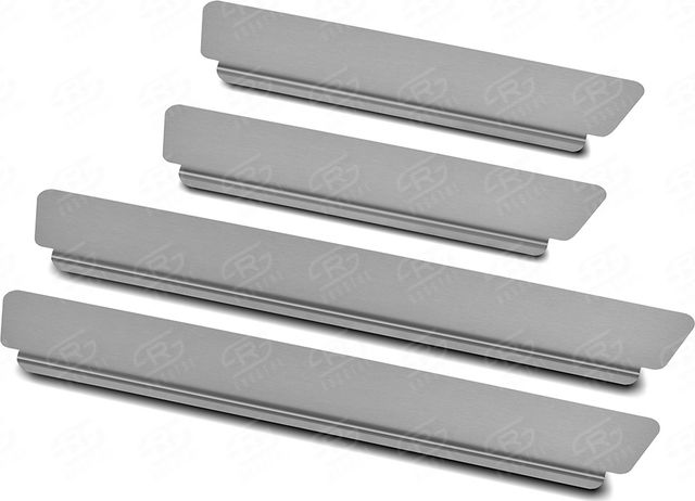 Накладки RusStal на пороги (лист нерж. шлифованный) для Kia Sorento IV 2020-2026. Артикул KSOR20-02