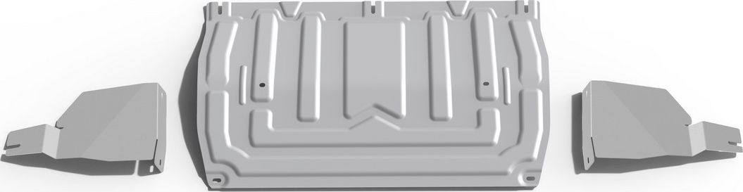 Защита алюминиевая Rival для картера, КПП, пыльников левого и правого Exeed LX 2022-2026. Артикул 333.0922.2