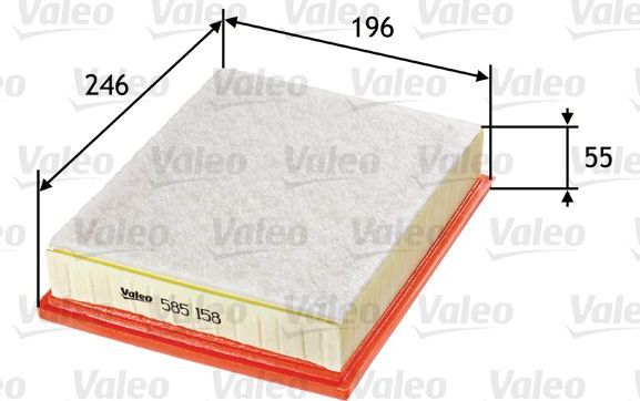 Воздушный фильтр Valeo. Артикул 585158