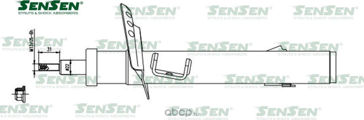 АМОРТ. ПЕРЕД. ПРАВ. ГАЗ FORD GALAXY / S-MAX (Sensen). Артикул 42141593