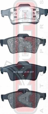 Тормозные колодки Akyoto Packing AKYOTO задние для Renault Vel Satis I 2002-2009. Артикул AKD-2220