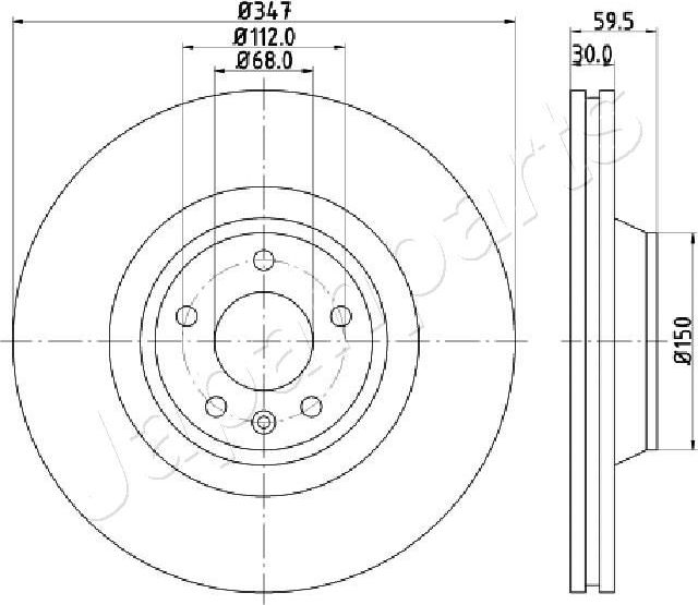 Тормозной диск Japanparts. Артикул DI-0925