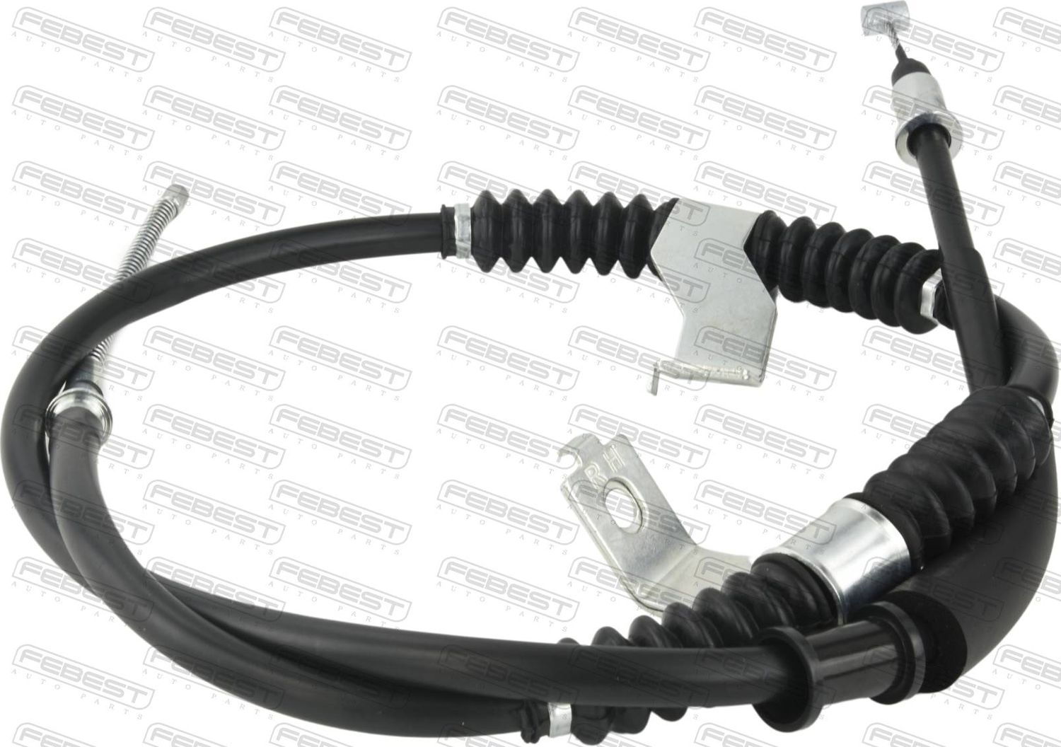Трос ручника (тросик ручного тормоза) Febest. Артикул 10100-J200RH