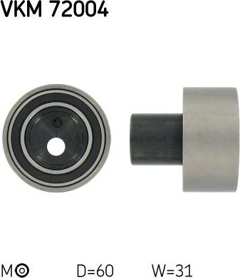 Натяжной ролик (натяжитель) ремня ГРМ SKF. Артикул VKM 72004