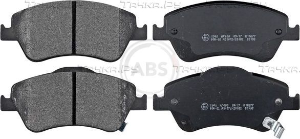Тормозные колодки ABS передние для Toyota Auris I 2007-2012. Артикул 37620