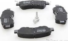 Тормозные колодки BSG передние для Citroen C2 2003-2010. Артикул BSG 65-200-048