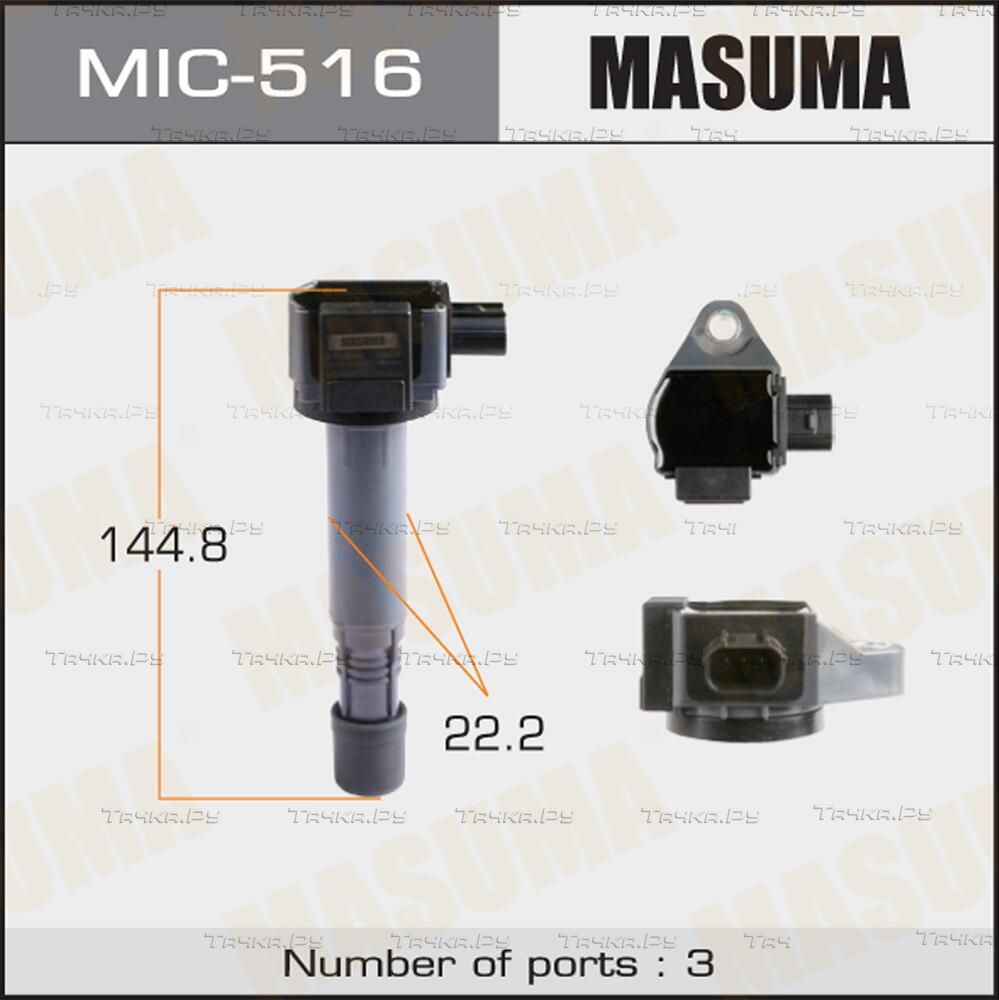 Катушка зажигания Masuma для Honda Pilot II 2008-2015. Артикул MIC-516