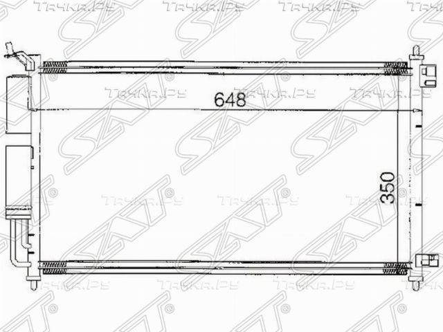 Радиатор кондиционера NISSAN TIIDAMARCHMICRANOT (SAT). Артикул STDTW53940