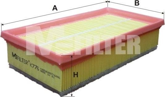 Воздушный фильтр MFilter. Артикул K 776