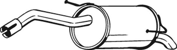 Глушитель (задняя часть) Bosal для Nissan Note I 2006-2009. Артикул 145-125