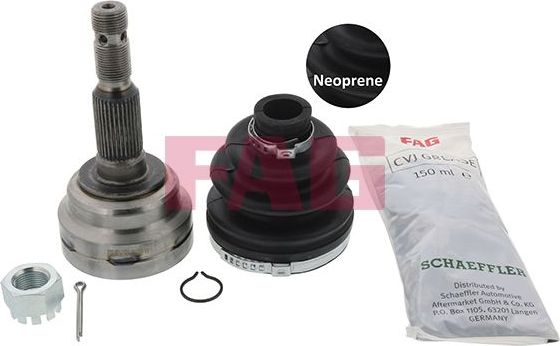 Шрус наружный (граната) Fag передний для Opel Astra G 1998-2009. Артикул 771 0733 30