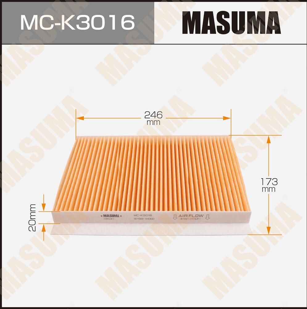Салонный фильтр Masuma. Артикул MC-K3016