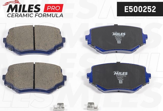 Тормозные колодки Miles (Керамика). Артикул E500252