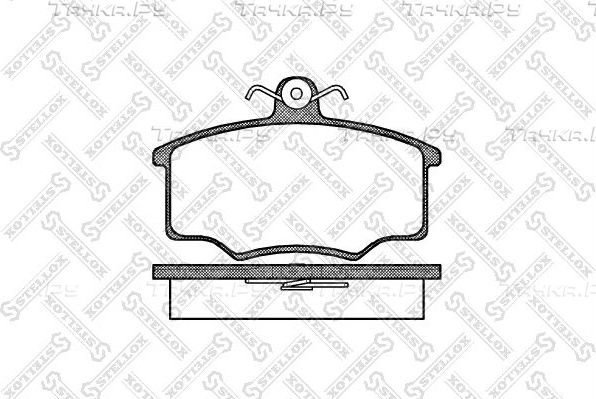 Тормозные колодки Stellox передние для Audi 80 IV (B3) 1990-1991. Артикул 057 000-SX