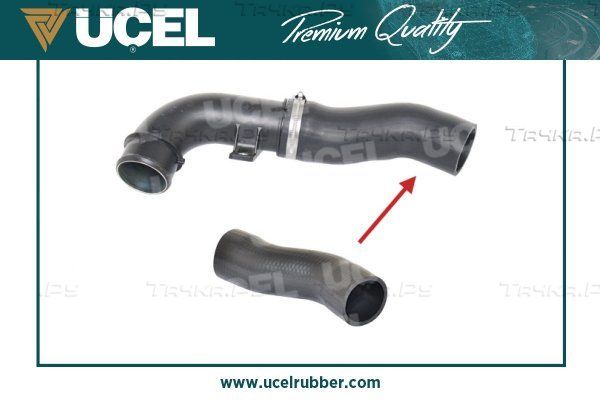 Патрубок интеркулера Ucel для Fiat Ducato III 2006-2026. Артикул 35822