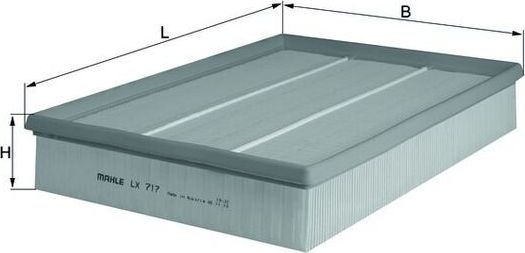 Воздушный фильтр Mahle. Артикул LX 717