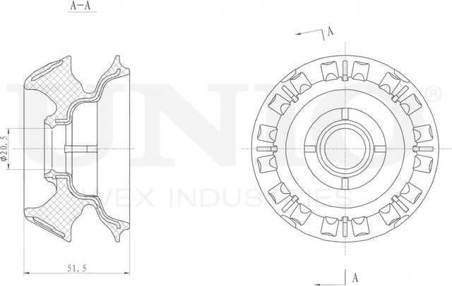 Опора амортизационной стойки (Unio). Артикул RMP-13141