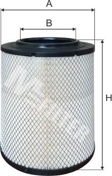Воздушный фильтр MFilter для DAF LF 45 2001-2026. Артикул A 847