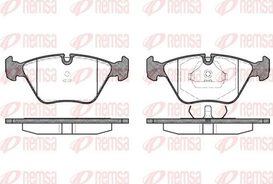 Тормозные колодки Remsa. Артикул 0270.00