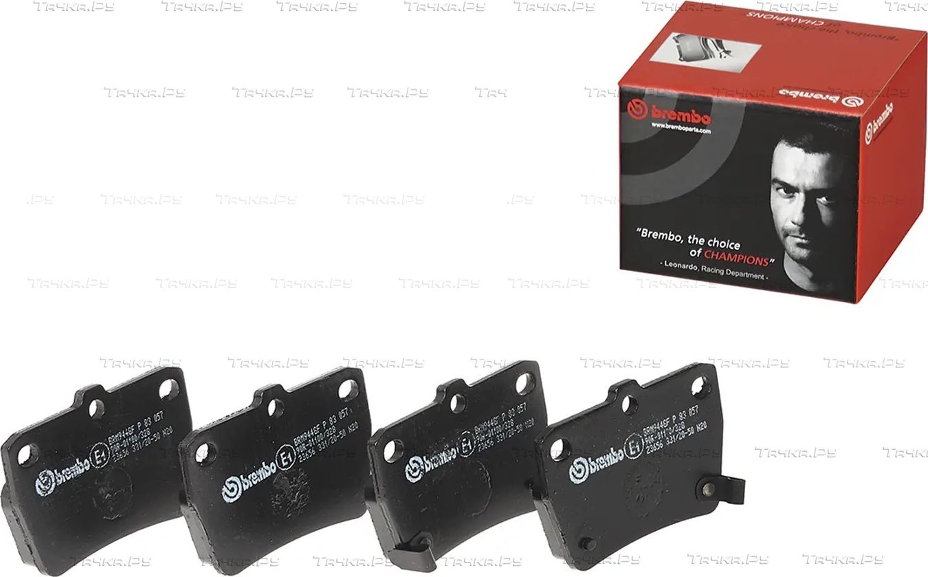 Тормозные колодки Brembo задние для Chery Tiggo 3 I 2014-2026. Артикул P 83 057